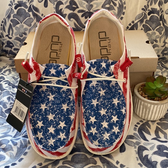 Hey Dude  Shoes  4th Of July Sale Star Spangled Wendy By Hey Dude Womans 9  Poshmark